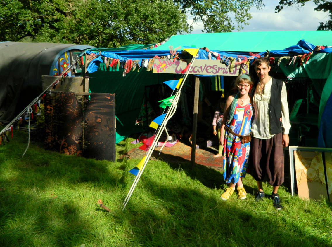 Jodie and the Weavesmiths at Green Gathering Craft Field 2018