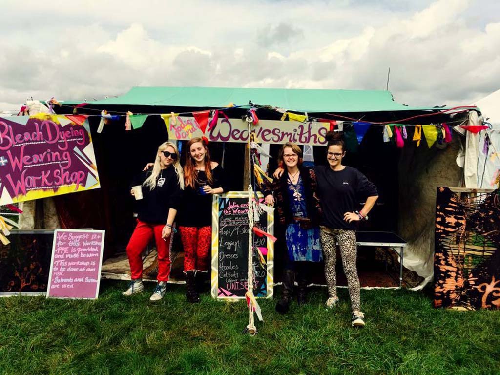 Jodie and the Weavesmiths Illusive Festival Craft Field 2018